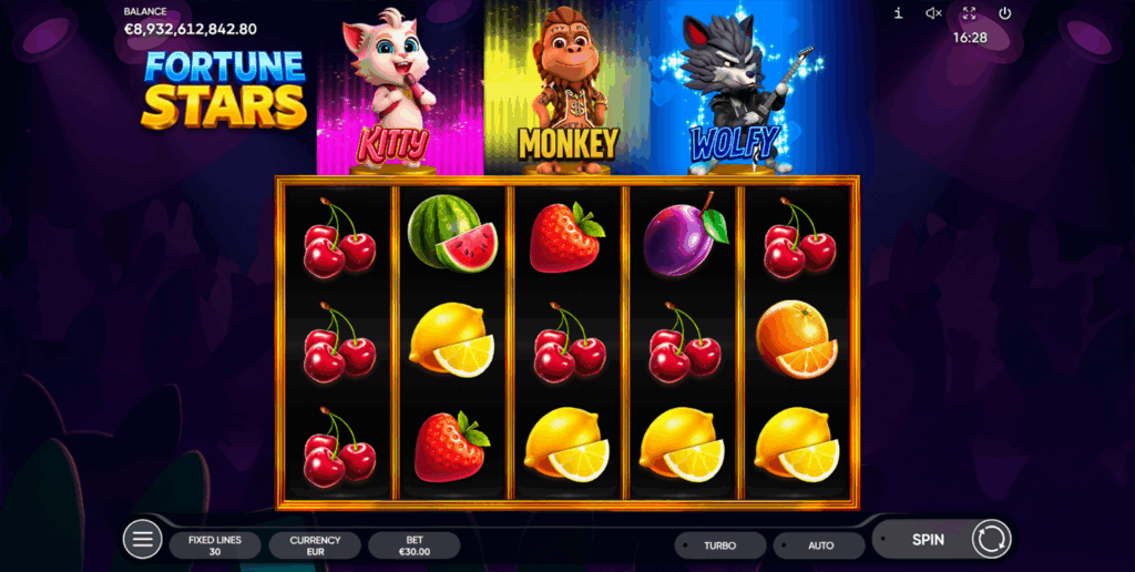 4 Winradarde Fortune Stars Grafik
